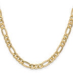 Leslie's 14k 6.25mm Semi-Solid Figaro Chain - Image 2