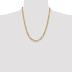 Leslie's 14k 6.25mm Semi-Solid Figaro Chain - Image 4
