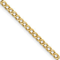 Leslie's 14k 2.5mm Semi-Solid Curb Chain