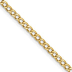 Leslie's 14k 2.5mm Semi-Solid Curb Chain