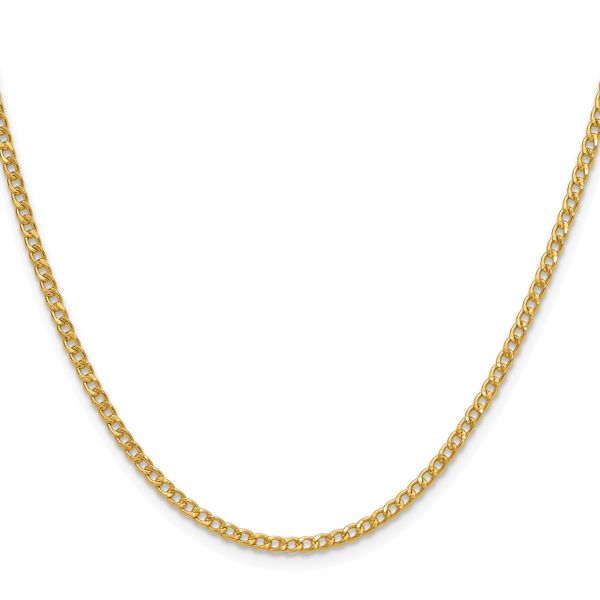 Leslie's 14k 2.5mm Semi-Solid Curb Chain - Image 2