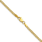 Leslie's 14k 2.5mm Semi-Solid Curb Chain - Image 3