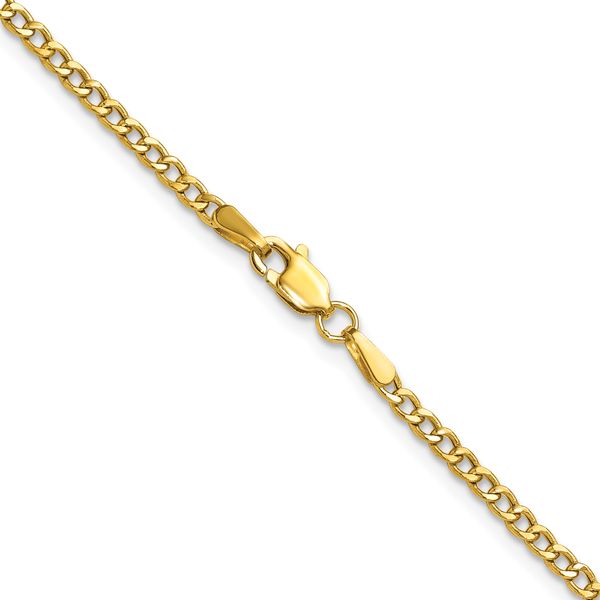Leslie's 14k 2.5mm Semi-Solid Curb Chain - Image 3