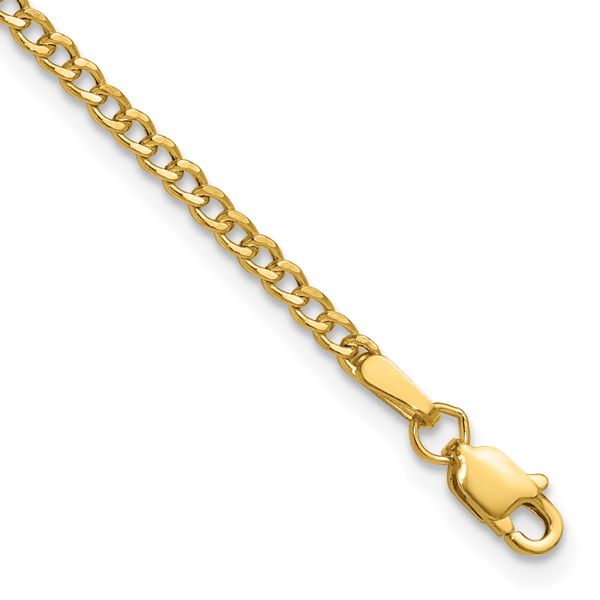 Leslie's 14k 2.5mm Semi-Solid Curb Chain