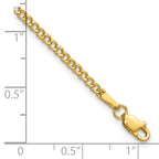 Leslie's 14k 2.5mm Semi-Solid Curb Chain - Image 3