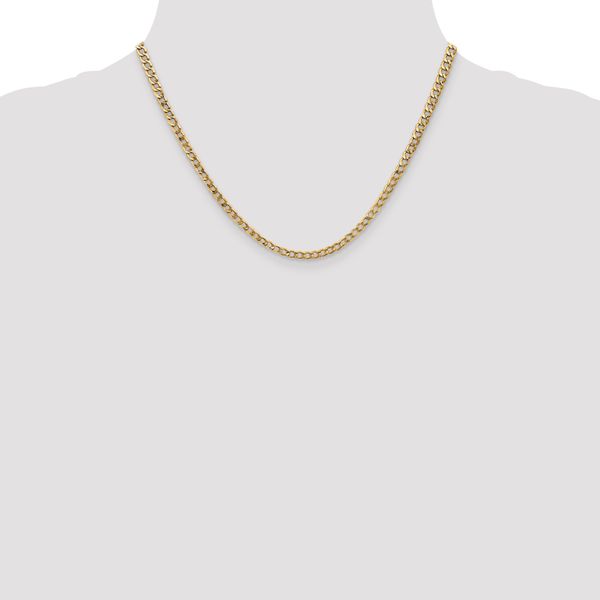 Leslie's 14k 3.35mm Semi-Solid Curb Chain - Image 4