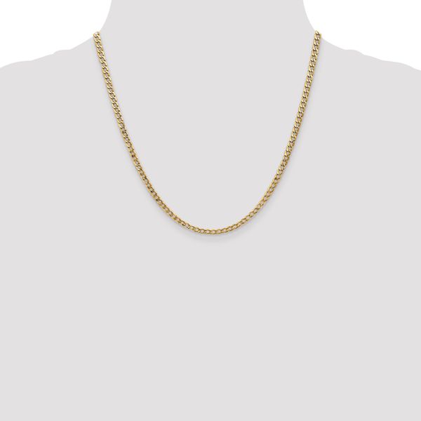 Leslie's 14k 3.35mm Semi-Solid Curb Chain - Image 4