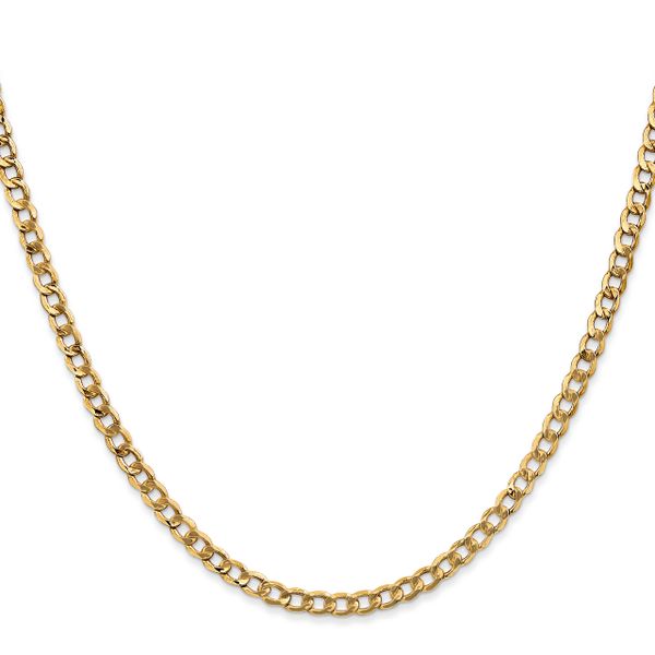 Leslie's 14k 3.35mm Semi-Solid Curb Chain - Image 2