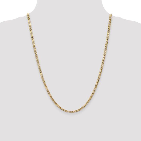 Leslie's 14k 3.35mm Semi-Solid Curb Chain - Image 4