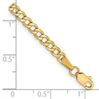 Leslie's 14k 3.35mm Semi-Solid Curb Chain - Image 2