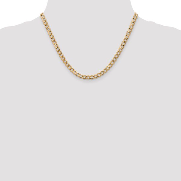 Leslie's 14k 5.25mm Semi-Solid Curb Chain - Image 4