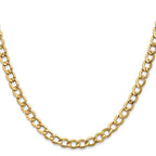 Leslie's 14k 5.25mm Semi-Solid Curb Chain - Image 2