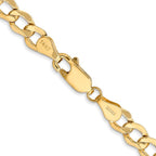 Leslie's 14k 5.25mm Semi-Solid Curb Chain - Image 3