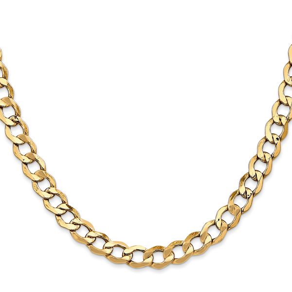 Leslie's 14k 6.5mm Semi-Solid Curb Chain - Image 2