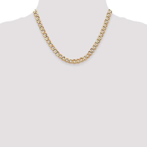 Leslie's 14k 6.5mm Semi-Solid Curb Chain - Image 4