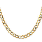 Leslie's 14k 6.5mm Semi-Solid Curb Chain - Image 2