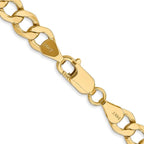 Leslie's 14k 6.5mm Semi-Solid Curb Chain - Image 3