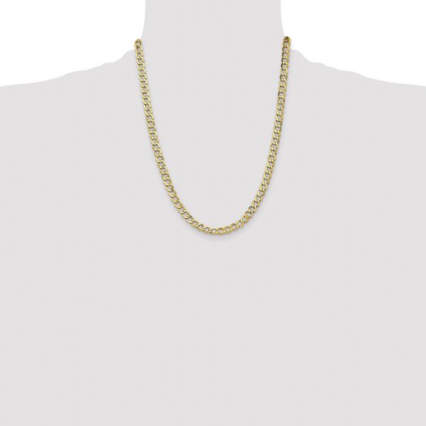 Leslie's 14k 6.5mm Semi-Solid Curb Chain - Image 4