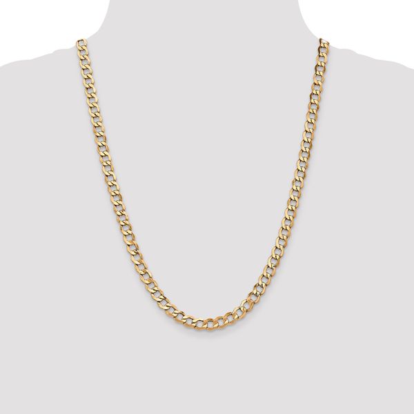 Leslie's 14k 6.5mm Semi-Solid Curb Chain - Image 4
