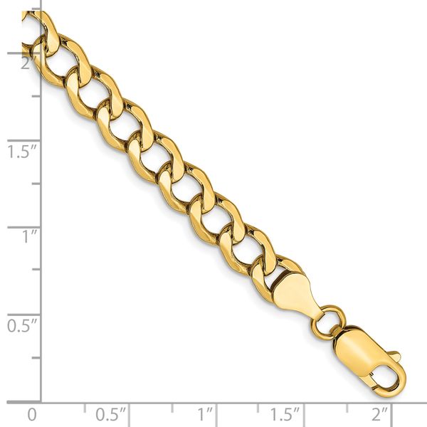 Leslie's 14k 6.5mm Semi-Solid Curb Chain - Image 2