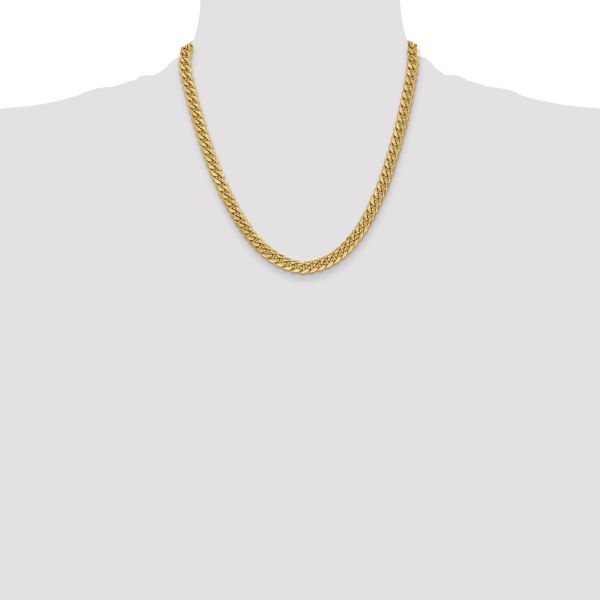 Leslie's 14k 6mm Semi-Solid Miami Cuban Chain - Image 4