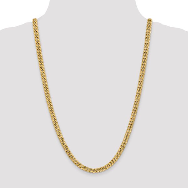 Leslie's 14k 6mm Semi-Solid Miami Cuban Chain - Image 4