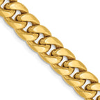 Leslie's 14k 7.3mm Semi-Solid Miami Cuban Chain