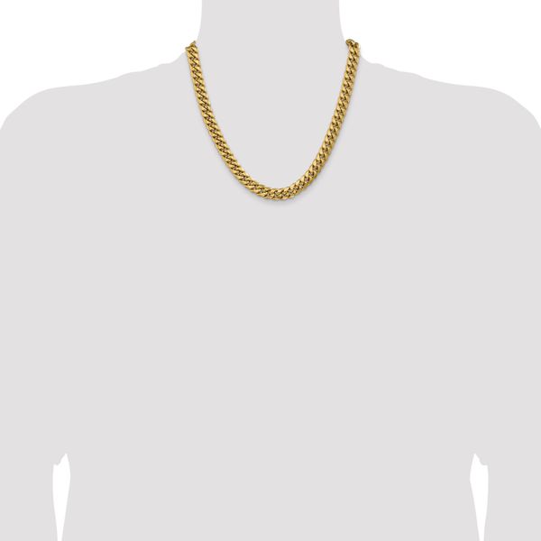 Leslie's 14k 9.3mm Semi-Solid Miami Cuban Chain - Image 4