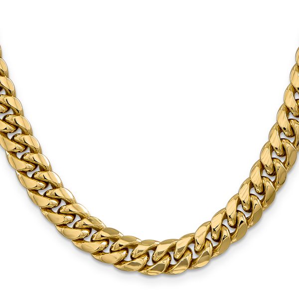 Leslie's 14k 9.3mm Semi-Solid Miami Cuban Chain - Image 2