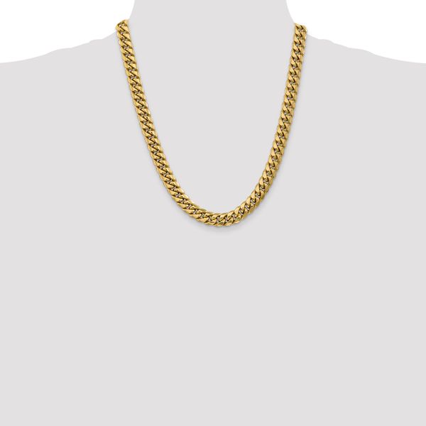 Leslie's 14k 9.3mm Semi-Solid Miami Cuban Chain - Image 4