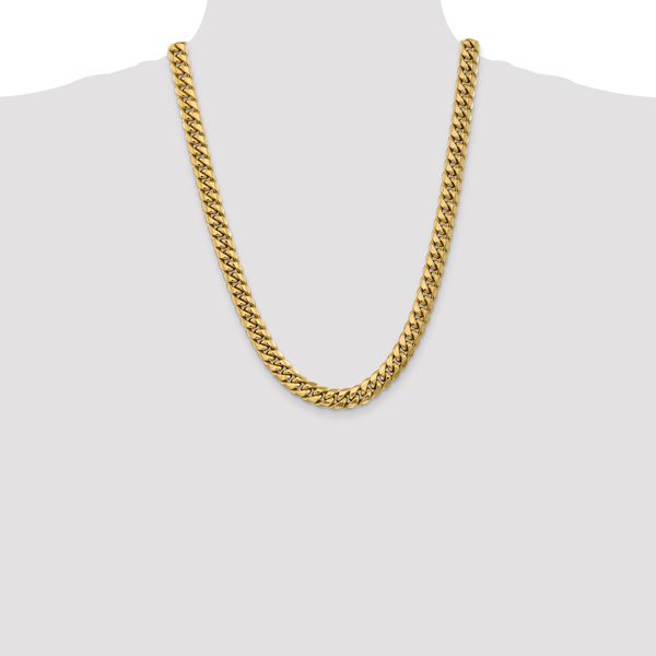 Leslie's 14k 9.3mm Semi-Solid Miami Cuban Chain - Image 4