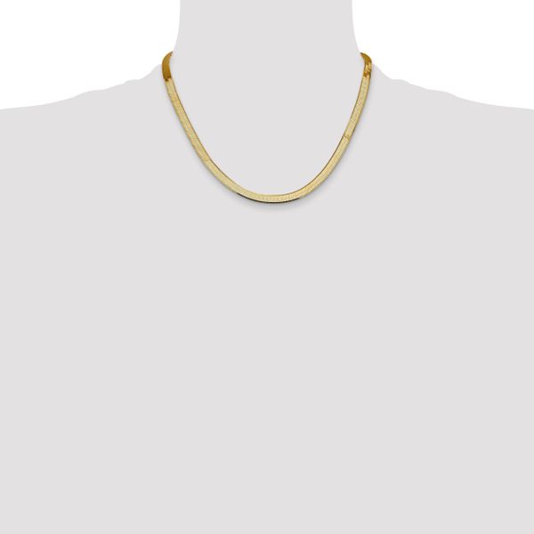 Leslie's 14k 5.5mm Silky Herringbone Chain - Image 4
