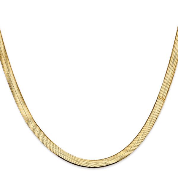 Leslie's 14k 5.5mm Silky Herringbone Chain - Image 2