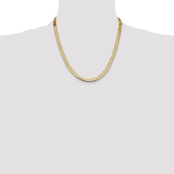 Leslie's 14k 5.5mm Silky Herringbone Chain - Image 4