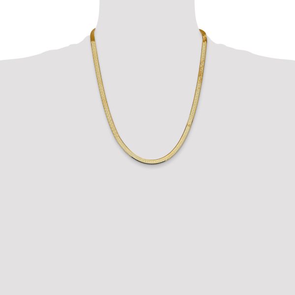Leslie's 14k 5.5mm Silky Herringbone Chain - Image 4