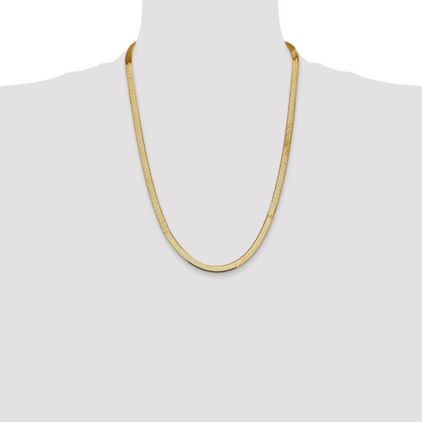 Leslie's 14k 5.5mm Silky Herringbone Chain - Image 4