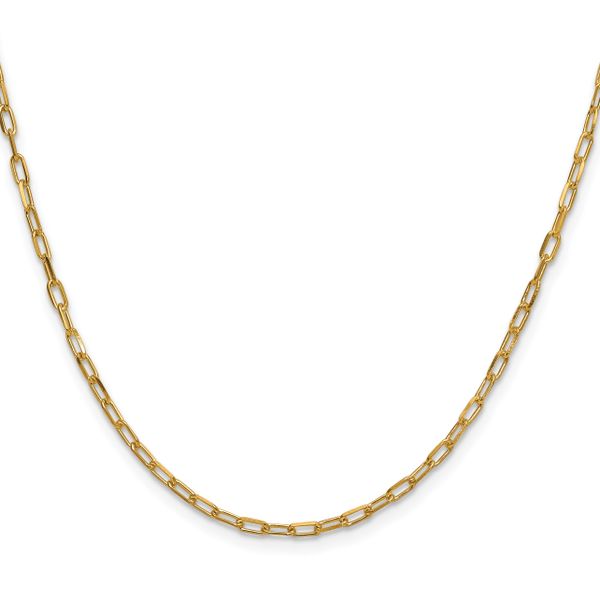 Leslie's 14k 2.2mm Solid Beveled D/C Paperclip Chain - Image 2