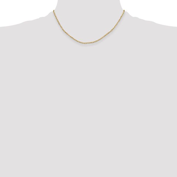 Leslie's 14k 2.2mm Solid Beveled D/C Paperclip Chain - Image 4