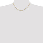 Leslie's 14k 2.2mm Solid Beveled D/C Paperclip Chain - Image 4