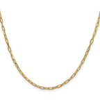 Leslie's 14k 2.2mm Solid Beveled D/C Paperclip Chain - Image 2