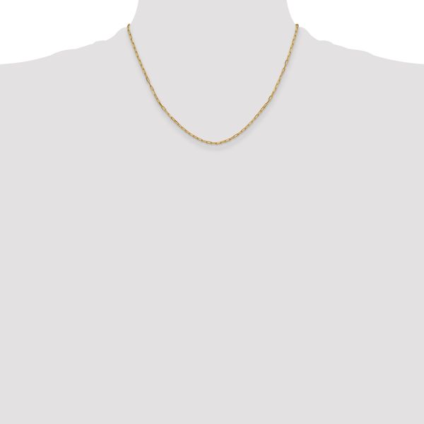 Leslie's 14k 2.2mm Solid Beveled D/C Paperclip Chain - Image 4