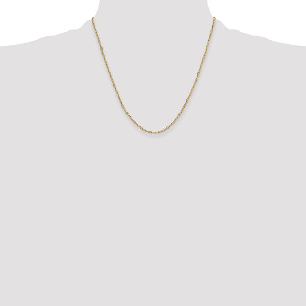 Leslie's 14k 2.2mm Solid Beveled D/C Paperclip Chain - Image 4