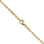 Leslie's 14k 2.2mm Solid Beveled D/C Paperclip Chain - Image 3