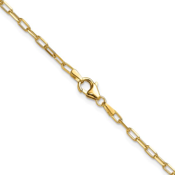 Leslie's 14k 2.2mm Solid Beveled D/C Paperclip Chain - Image 3