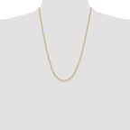 Leslie's 14k 2.2mm Solid Beveled D/C Paperclip Chain - Image 4