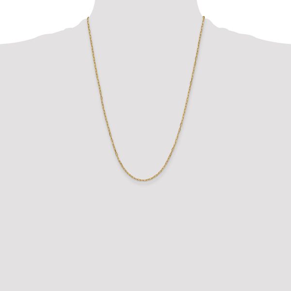 Leslie's 14k 2.2mm Solid Beveled D/C Paperclip Chain - Image 4