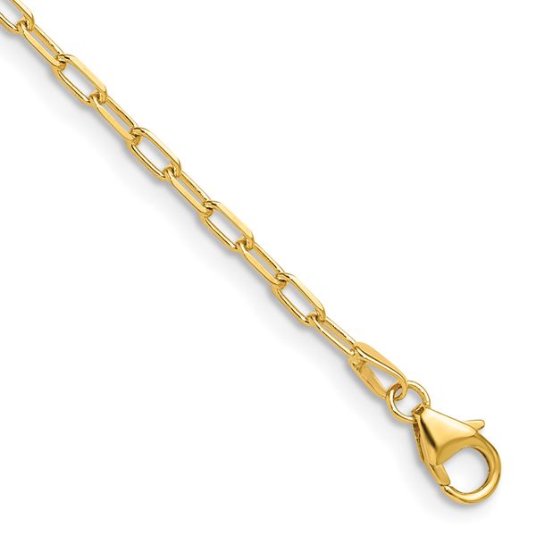 Leslie's 14k 2.2mm Solid Beveled D/C Paperclip Chain