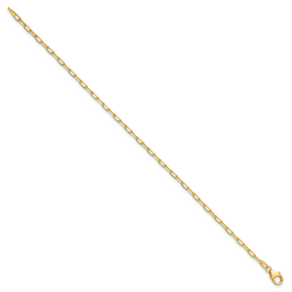 Leslie's 14k 2.2mm Solid Beveled D/C Paperclip Chain - Image 2