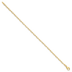 Leslie's 14k 2.2mm Solid Beveled D/C Paperclip Chain - Image 2
