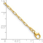 Leslie's 14k 2.2mm Solid Beveled D/C Paperclip Chain - Image 3